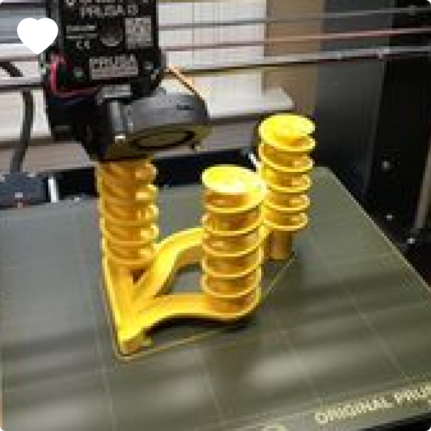 Yellow 3D print